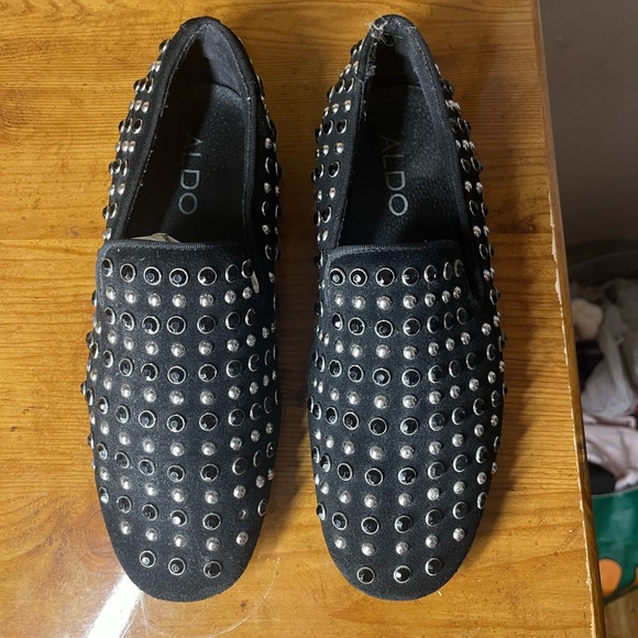 Aldo Montuccio studded Velvet Slip on ( 9) - Picture 5 of 7
